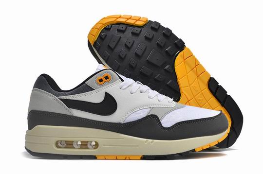 Nike Air Max 1 Black White Grey Yellow Men's Size 40-45 Shoes-35 - Click Image to Close